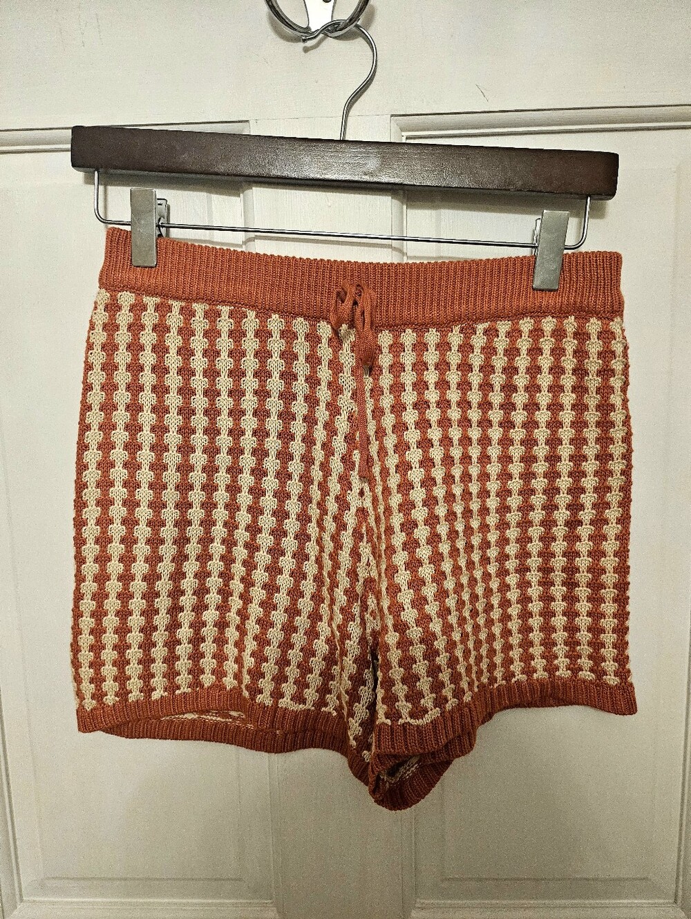 Sage The Label Through The Canyons Knit Orange Creamsicle Sweater Shorts